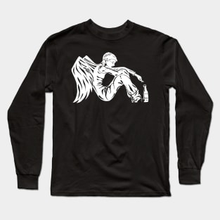 Angel white Long Sleeve T-Shirt